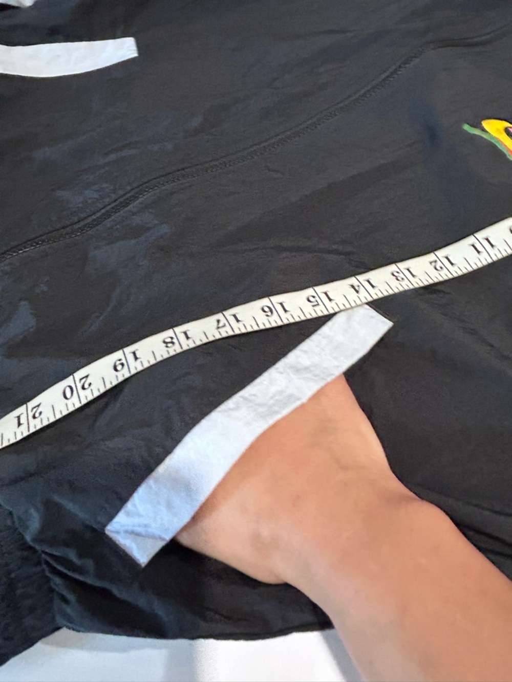 Nike Black Windbreaker Jacket with Neon Yellow, Green & Pink Graphic - Picture 11 of 16